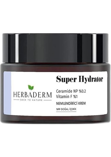 Bıo Balance Herbaderm Cilt Bariyerini Güçlendirici & Onarıcı Yoğun Nemlendirici Krem Hassas Ciltlere Uygun Super Hydrator Ceramide Np%0.2+ Vitamin F%1%99 Doğal Içerik