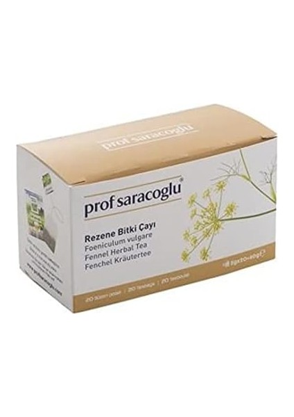 Prof Saracoglu Rezene 20&apos;li Bitki Çayı