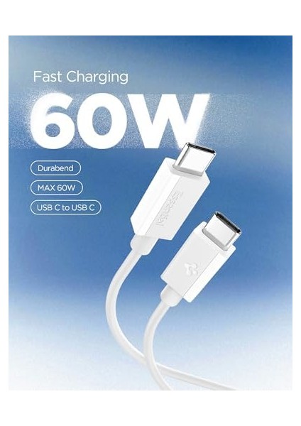 Usb-C To Usb-C 2 Metre Kablo 60W Güç/pps 2.0 Super Hızlı Şarj / 480 Mbps Aktarım Hızı Type-C Ekstra Dayanıklı - ACA08719 fiyatları