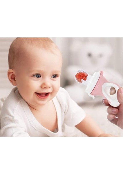 Babyjem Silikon Uçlu Meyve Sebze Emziği Pembe modelleri