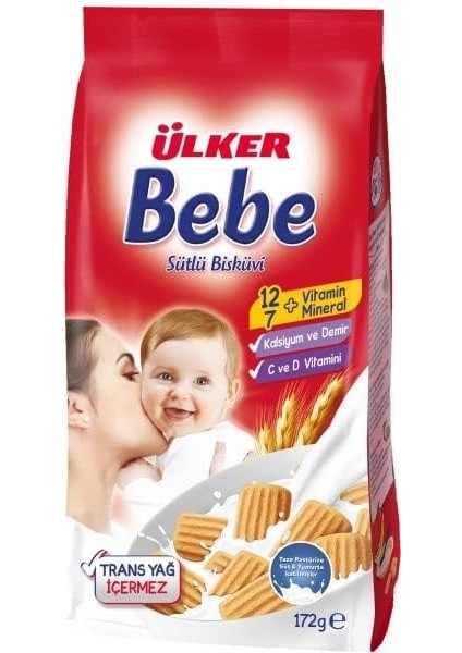 Ülker Bebe Bisküvisi 172 Gram, Tekli