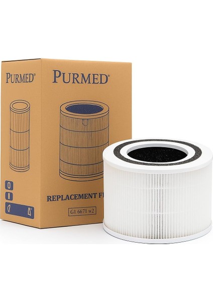 Tcl Breeva A1C Uyumlu H13 + Aktif Karbon Filtre | Yüksek Yedek Hava Temizleme Filtresi