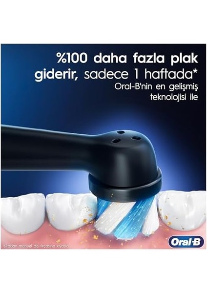 Oral-B Io Şarjlı Diş Fırçası White Clean, Siyah