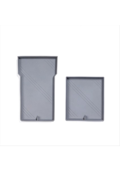 Tesla Model 3 Için Highland 2024 Merkez Konsol Organizatör Tepsi Pad Silikon Kolçak Saklama Kutusu Alt Alt Mat Gri (Yurt Dışından)