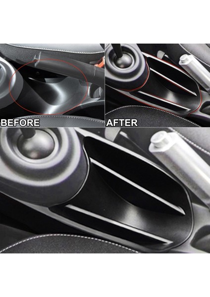 Benz Smart 453 Fortwo Forfour 2015+ Araç Koltuk Merkezi Depolama Kutusu Dişli Tordu Aksesuarları Için Merkez Konsol Organizatörü (Yurt Dışından) modelleri