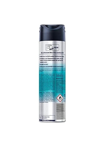 Nivea Men Cool Kick Fresh Sprey Deodorant 150 ml 1 Paket (1 x 150 Ml)