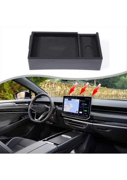 Vw Id 7 Id7 2024 Otomobil Gezinme Ekranı Arka Depolama Kutusu Organizatör Ekleme Için Orta Konsol Konsolu Kesme Depolama Tepsisi (Yurt Dışından) modelleri