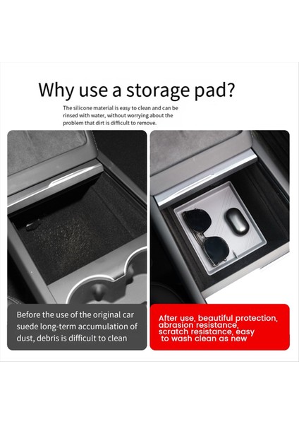 Tesla Model 3+ Için Yeni Model 3 23-24 Merkezi Kontrol Silikon Pad Depolama Araba Iç Aksesuarlar Gri (Yurt Dışından) fırsatları