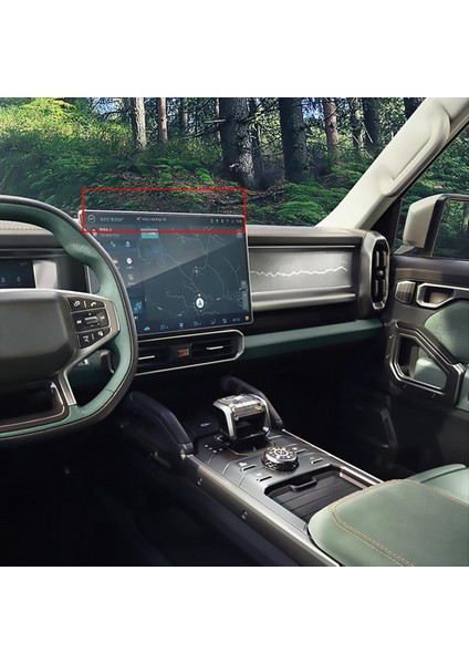 Chery Jetour Traveller Için T2 Ekran Arka Depolama Kutusu Gösterge Tablosu Saklama Kutusu Organizer Tepsi Iç Aksesuarlar (Yurt Dışından) fırsatları