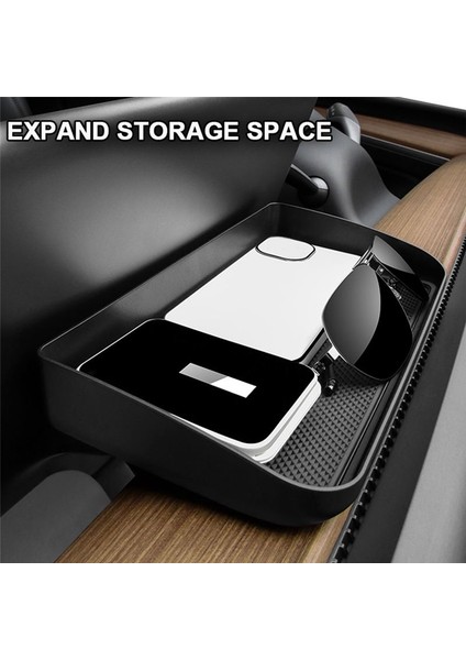 Tesla Model 3 Y Ekran Depolama Tepsisi Gizli Doku Kutusu Merkezi Kontrol Güneş Gözlüğü Telefon Tutucu Organizatör (Yurt Dışından) fırsatları
