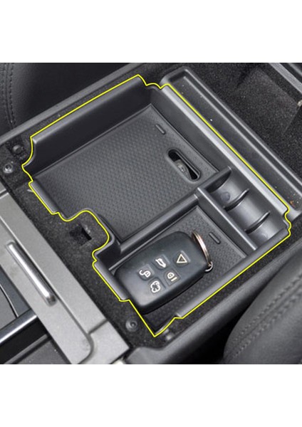 Land Range Rover Evoque 2009-2013 ve Ön Kapı Kolu Saklama Kutusu Için Merkezi Kolçak Depolama Kutusu Otomobil Organizatörü (Yurt Dışından) indirimleri