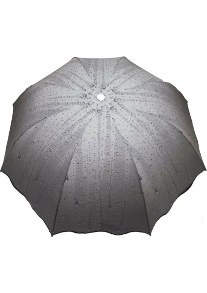 Gri Yağmur Desenli Şemsiye, Şık ve Hafif El Portföyü ile Kullanışlı Tasarım fiyatları