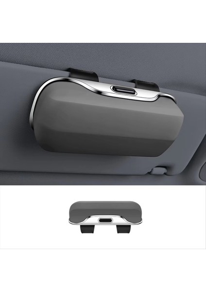 Push Switch Araç Gözlükleri Kutu Şok Geçirmez Istikrarlı Araba Güneş Gözlüğü Tutucu Kayıpsız Kurulum Genişletme Alanı Gözlük Kutusu D (Yurt Dışından) indirimleri