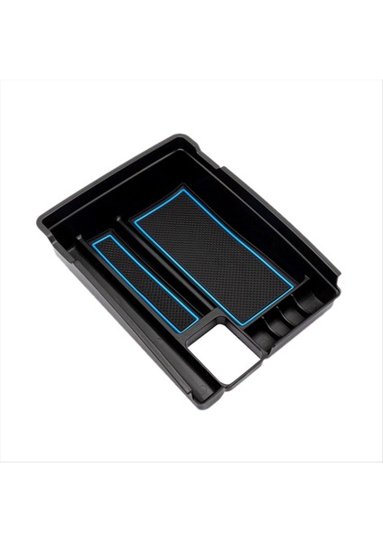 Nissan Rogue X-Trail 2014-2021 Otomobil Merkezi Konsol Organizatörü Koltuk Depolama Tepsisi Iç Aksesuarlar-Black &amp Blue (Yurt Dışından)