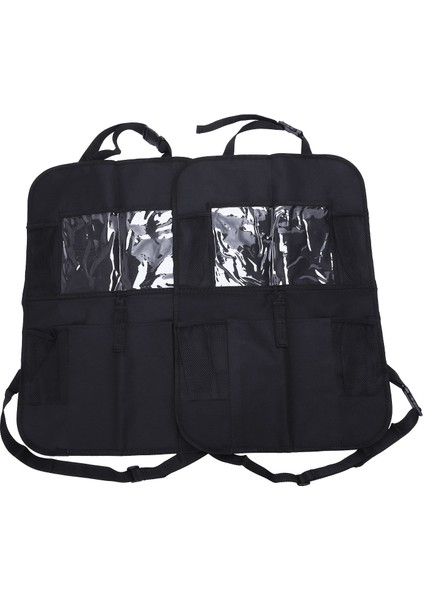 2x Araba Arka Koltuk Organizatör Çok Cep Depolama Seyahat Kids Düzenli Çanta Ipad Tutucu (Yurt Dışından)