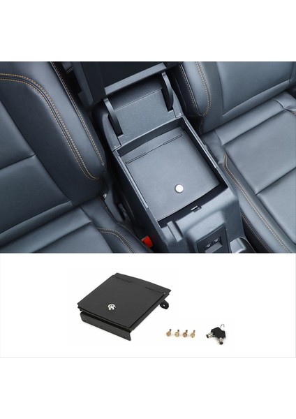 Ford Bronco Için Orta Konsol Kilit Kutusu 2021 2022 2023 Koltuk Köpeği Kutusu Saklama Kutusu Güvenlik Kilidi Organizatör Aksesuarları (Yurt Dışından) fiyatları