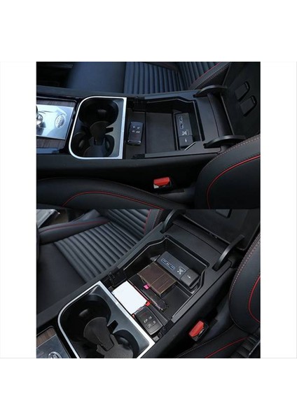 Land Rover Discovery Sport 2019-2020 Için Iç Merkez Konsol Depolama Kutusu Art Resim Kutusu Organizatörü (Yurt Dışından) indirimleri