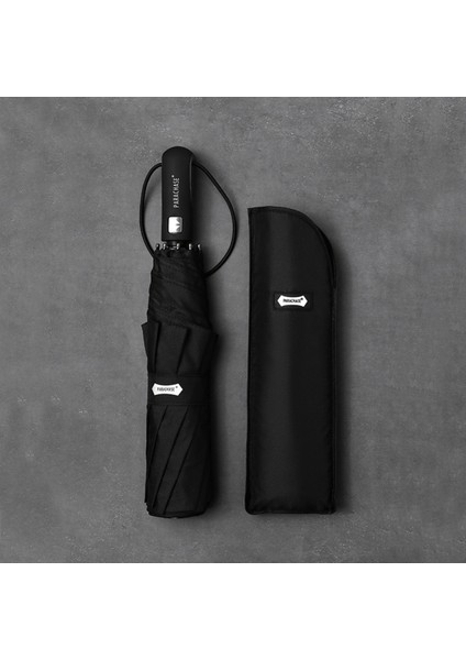 8 Tellili Otomatik Şemsiye, Kılıflı, Çap 122 Cm, Siyah, Rüzgarda Dayanıklı