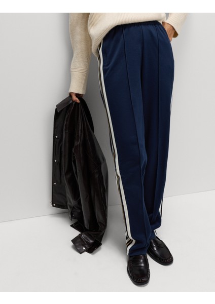 Pamuk Karışımlı Retro Yan Şeritli Jogger Pantolon fiyatları