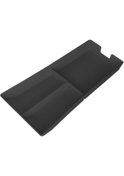 Tesla Için Yeni Model x S 2023CENTRAL Kontrol Alt Tepsisi Depolama Tank Ped Kaymaz Ped Silikon Ped Siyah (Yurt Dışından)