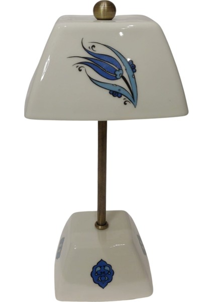 Abajur-Masa ve Gece Lambası-Dekoratif-Şeffaf Porselen-El Yapımı-Porselen Şapkalı-Krem Gövde fiyatları