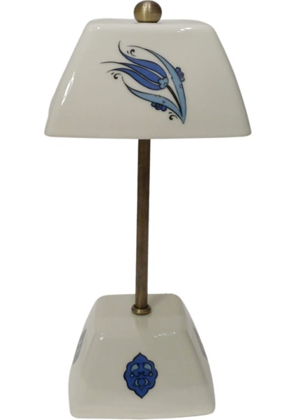 Abajur-Masa ve Gece Lambası-Dekoratif-Şeffaf Porselen-El Yapımı-Porselen Şapkalı-Krem Gövde modelleri