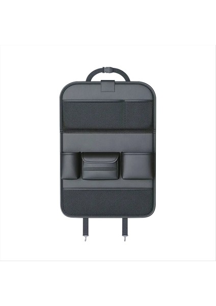 Araba Arka Koltuk Çantası Çok Cep Koltuk Geri Depolama Çantası Katlanabilir Yemek Masa Rafı Büyük Kapasiteli Depo Çantası (Yurt Dışından)