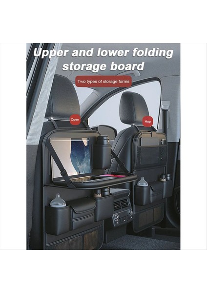 Araba Arka Koltuk Çantası Çok Cep Koltuk Geri Depolama Çantası Katlanabilir Yemek Masa Rafı Büyük Kapasiteli Depo Çantası (Yurt Dışından) modelleri