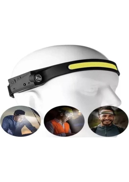 Sensörlü Kafa Lambası Ledli Şarjlı Pilli Kamp Kafa Feneri El Feneri fiyatları