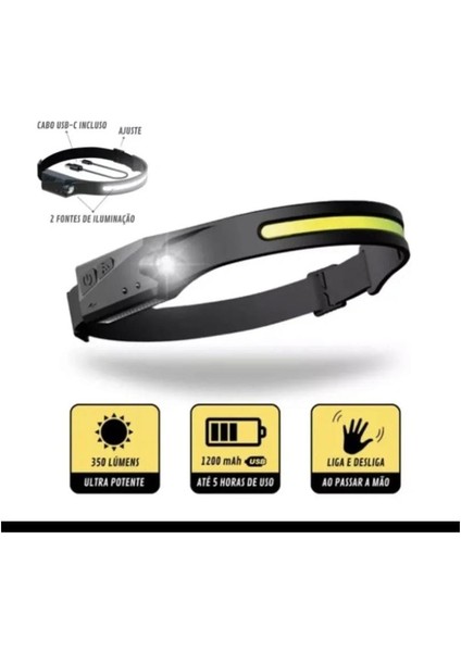 Sensörlü Kafa Lambası Ledli Şarjlı Pilli Kamp Kafa Feneri El Feneri modelleri