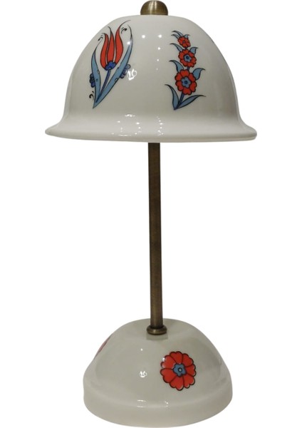 Abajur-Masa ve Gece Lambası-Dekoratif-Şeffaf Porselen-El Yapımı-Porselen Şapkalı-Krem Gövde fiyatları