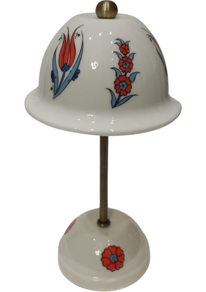 Abajur-Masa ve Gece Lambası-Dekoratif-Şeffaf Porselen-El Yapımı-Porselen Şapkalı-Krem Gövde fırsatları