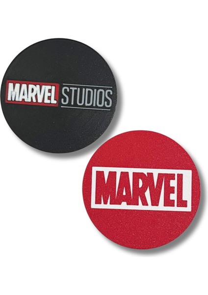 Marvel Temalı Tasarım Bardak Altlığı Seti | Yüksek Kaliteli 3D Baskı Hediyelik