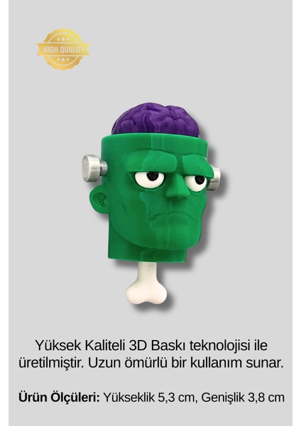 Dr. Frankenstein Figür Dizi Film Eğlenceli Tıklamalı Fidget Anahtarlık Çanta Süsü Charm | 3D Baskı modelleri
