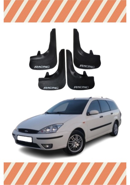 Ford Focus 1 Stw Racing Yazılı 4'lü Tozluk Çamurluk Paçalık