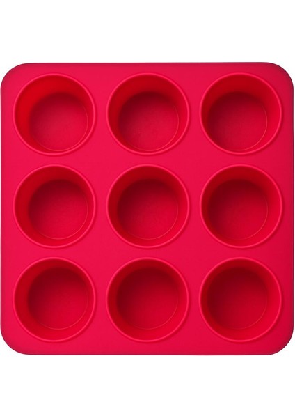 9'lu Muffin Kek Kalıbı-Silikon