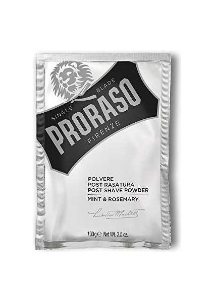 Proraso Tıraş Pudrası, Nane ve Biberiye, 100 G