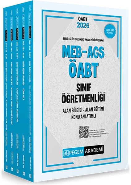 2026 Meb Ags Öabt Sınıf Öğretmenliği Konu Anlatımlı 5kitap-Soru Bankası-7 Deneme-Ags Konu Soru Seti modelleri
