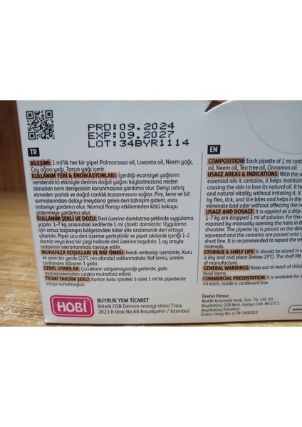 Derma Guard Kediler Için Bit Pire Önleyici Cilt Bakım Damlası 1 ml x 5 Adet fiyatları