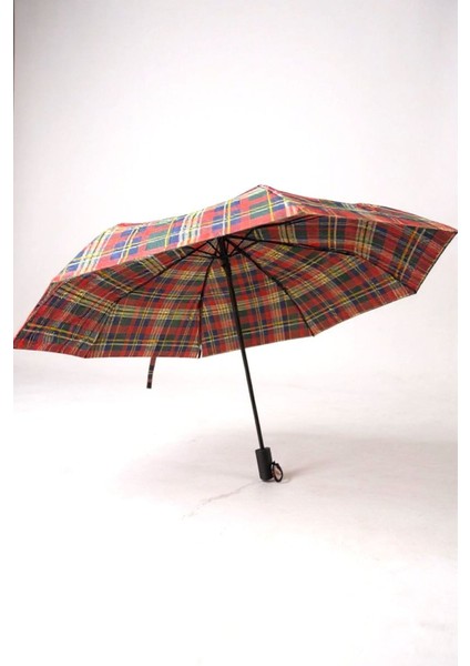 Kırmızı Ekoseli Unisex Otomatik Fonksiyonlu Lüx Şemsiye fırsatları