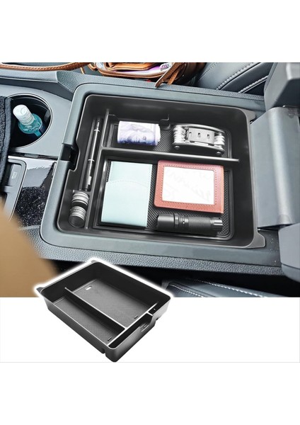 Honda Pilot 2023 2024 Aksesuarları Için Merkez Konsol Organizatörü Konsol Tepsisi Kolçak Konteyner Saklama Kutusu Siyah (Yurt Dışından) modelleri