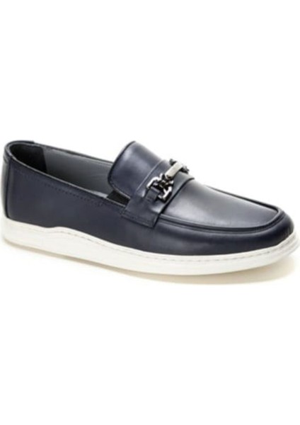 191074 Lacivert Erkek Loafer Günlük Deri Ayakkabı fırsatları
