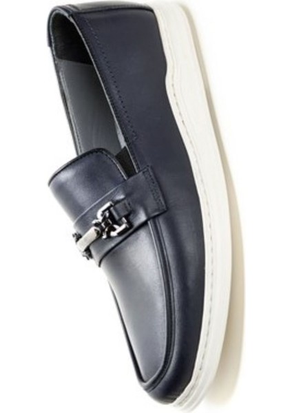 191074 Lacivert Erkek Loafer Günlük Deri Ayakkabı