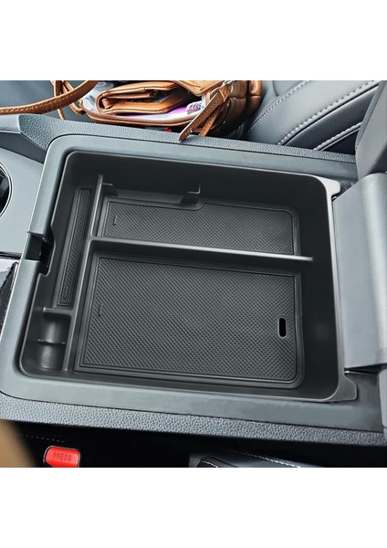Honda Pilot 2023 2024 Aksesuarları Için Merkez Konsol Organizatörü Konsol Tepsisi Kolçak Konteyner Saklama Kutusu Siyah (Yurt Dışından) fırsatları