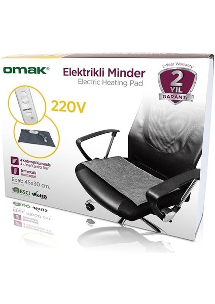 Omak Elektrikli Minder Termostatlı 220V fiyatları