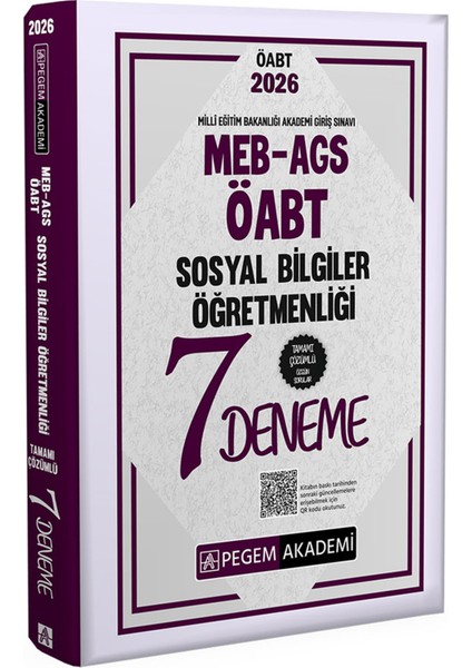 2026 Meb Ags Öabt Sosyal Bilgiler Öğretmenliği Konu A.3 Kitap-Soru Bankası-7 Deneme-Çıkmış Sorular modelleri