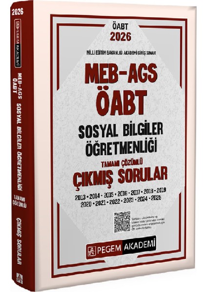2026 Meb Ags Öabt Sosyal Bilgiler Öğretmenliği Konu 3kitap-Soru-Deneme-Çıkmış Sorular(Ags Konu Soru)