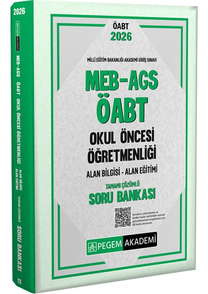 2026 Meb Ags Öabt Okul Öncesi Öğretmenliği Konu-Soru Bankası-Deneme-Çıkmış Sorular(Ags Konu Soru)
