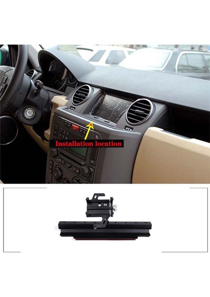 Land Rover Discovery Için Merkezi Kontrol Hava Outlet Telefon Braketi Uzatma 3 2004-2009 Aksesuarlar (Yurt Dışından) modelleri