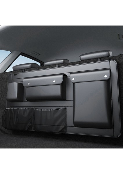Suv Araba Bagaj Koltuk Torbası Geri Organizatör Deri Otomobil Arka Sandık Asma Depolama Çantası Şişe Su Kupası Araçları (Yurt Dışından) fiyatları